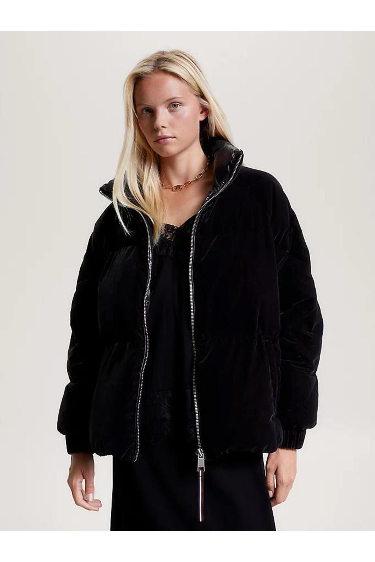 Tommy Hilfiger - MODERN WAISTED VELVET DOWN JKT