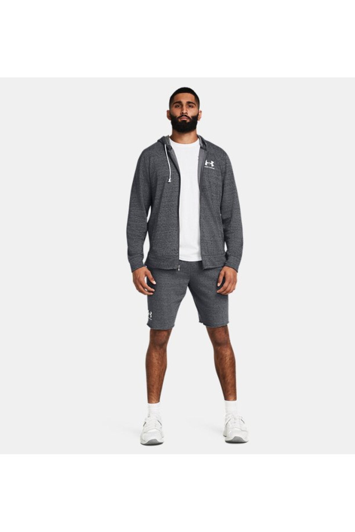 Under Armour - Fermuarlı 1370409-012 Sweatshirt Gri