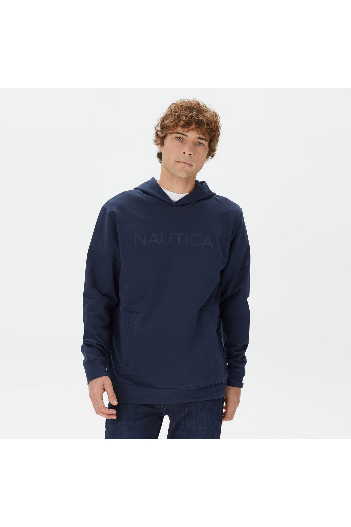 Nautica - Erkek Siyah Standart Fit Sweatshirt
