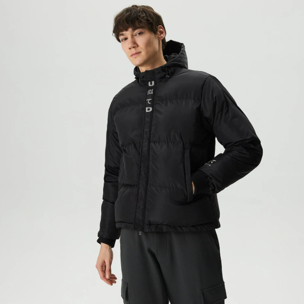 United 4 - UNITED4 Erkek Siyah Mont