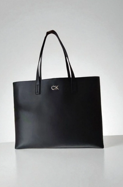 Calvin Klein - CK LEATHER WOMEN'S BAG LARGE SHOPPER ZW0ZW02783 BEH