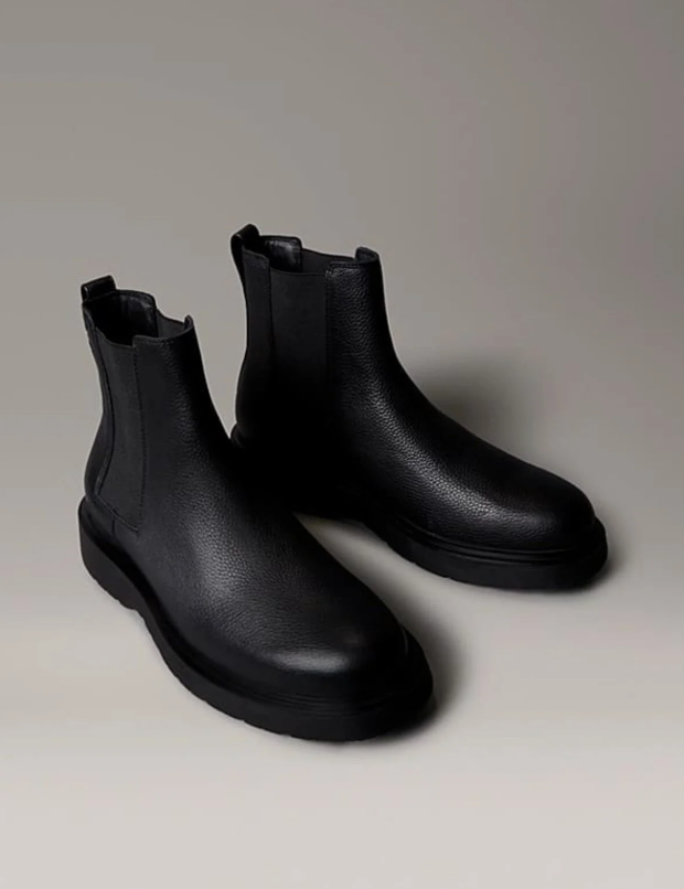 Calvin Klein - Erkek Combat Tabanlı Chelsea Bot - Siyah