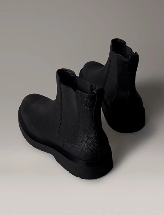 Calvin Klein - Erkek Combat Tabanlı Chelsea Bot - Siyah