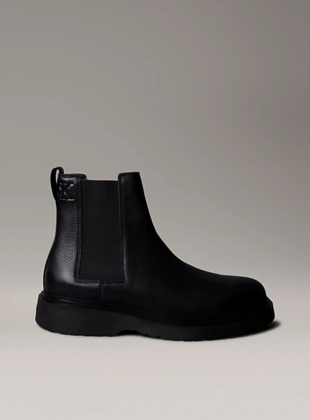 Calvin Klein - Erkek Combat Tabanlı Chelsea Bot - Siyah